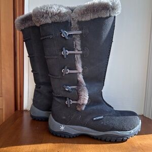 Baffin Brown Fur-Trim Winter Boots